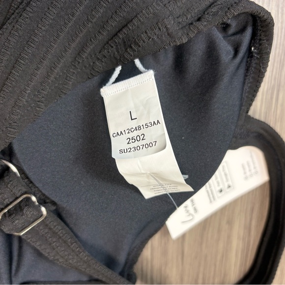 Black Cupshe NWT Bikini Top Size Large - Picture 5 of 6